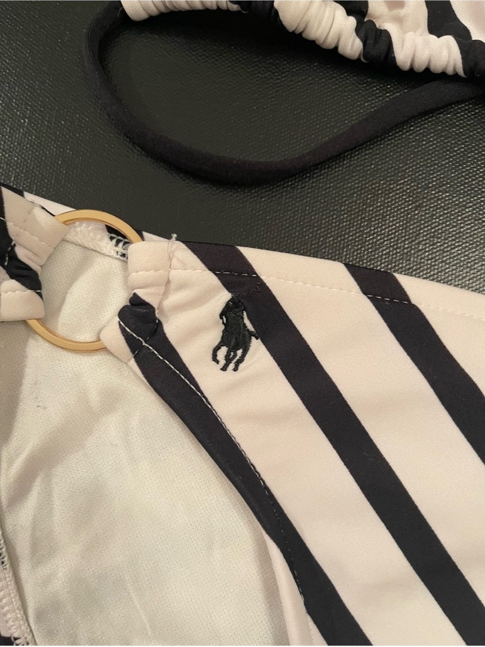 Ralph Lauren Black and White Striped Bikini - Picture 2 of 3